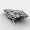 HN T-42 Battlecruiser-飞机-军事飞机-VR/AR模型-3D城
