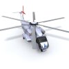 直升机-飞机-直升机-VR/AR模型-3D城