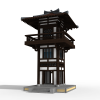 中国古建小楼-建筑-古建筑-VR/AR模型-3D城