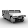 Hummer-汽车-军事汽车-VR/AR模型-3D城