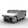 Hummer-汽车-军事汽车-VR/AR模型-3D城