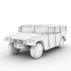 Hummer-汽车-军事汽车-VR/AR模型-3D城