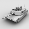 M1A2坦克-汽车-军事汽车-VR/AR模型-3D城