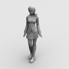 街舞区MM-角色人体-女人-VR/AR模型-3D城