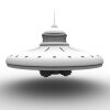 UFO-建筑-科幻-VR/AR模型-3D城