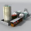 加油站-建筑-厂房-VR/AR模型-3D城