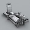加油站-建筑-厂房-VR/AR模型-3D城