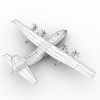 C-130飞机-飞机-军事飞机-VR/AR模型-3D城