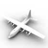 C-130飞机-飞机-军事飞机-VR/AR模型-3D城