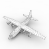 C-130飞机-飞机-军事飞机-VR/AR模型-3D城