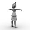 小天使-角色人体-角色-VR/AR模型-3D城