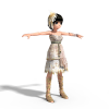 小天使-角色人体-角色-VR/AR模型-3D城