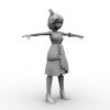 小天使-角色人体-角色-VR/AR模型-3D城