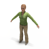 女人-角色人体-角色-VR/AR模型-3D城