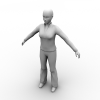 女人-角色人体-角色-VR/AR模型-3D城