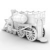 小火车-汽车-火车-VR/AR模型-3D城