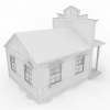 老旧的西式银行-建筑-古建筑-VR/AR模型-3D城