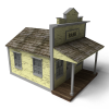 老旧的西式银行-建筑-古建筑-VR/AR模型-3D城
