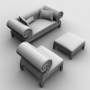 沙发组合-家居-桌椅-VR/AR模型-3D城
