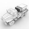 BM-21 GRAD装甲车-汽车-军事汽车-VR/AR模型-3D城