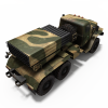 BM-21 GRAD装甲车-汽车-军事汽车-VR/AR模型-3D城