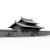 中国古建衙门-建筑-古建筑-VR/AR模型-3D城