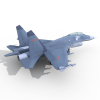 16117 J11战斗机-飞机-军事飞机-VR/AR模型-3D城