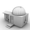 天文观测站-建筑-基础设施-VR/AR模型-3D城