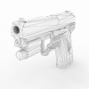 [枪械gun] 生化危机5武器（H&K P8）-角色人体-角色-VR/AR模型-3D城
