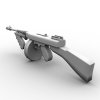 Thompson submachine gun 1921-VR/AR模型-3D城