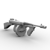 Thompson submachine gun 1921-VR/AR模型-3D城