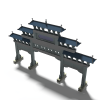 城楼-建筑-古建筑-VR/AR模型-3D城