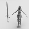 精灵-角色人体-角色-VR/AR模型-3D城