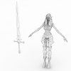 精灵-角色人体-角色-VR/AR模型-3D城