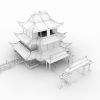 滕王阁-建筑-古建筑-VR/AR模型-3D城