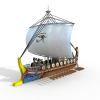 16141 战船-船舶-军事船舶-VR/AR模型-3D城