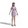 美女-角色人体-角色-VR/AR模型-3D城