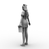 美女-角色人体-角色-VR/AR模型-3D城