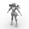 天堂2白精灵-角色人体-角色-VR/AR模型-3D城