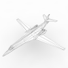B-1B Lancer轰炸机-飞机-军事飞机-VR/AR模型-3D城
