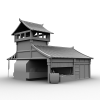 古代打铁铺-建筑-古建筑-VR/AR模型-3D城