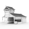 古代打铁铺-建筑-古建筑-VR/AR模型-3D城