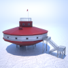 中国南极科考点-南极泰山站-建筑-其它-VR/AR模型-3D城