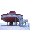 中国南极科考点-南极泰山站-建筑-其它-VR/AR模型-3D城