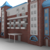 莫泰酒店圣日酒店-建筑-办公-VR/AR模型-3D城