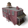 老旧的欧洲酒店-建筑-古建筑-VR/AR模型-3D城