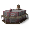 老旧的欧洲酒店-建筑-古建筑-VR/AR模型-3D城