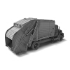 垃圾车-汽车-其它-VR/AR模型-3D城