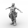 维修工-角色人体-角色-VR/AR模型-3D城