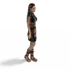 街舞区MM-角色人体-女人-VR/AR模型-3D城